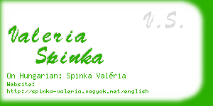 valeria spinka business card